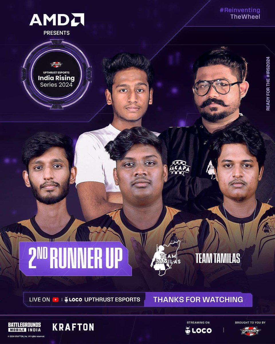 Congratulations <a href="/Teamtamilas_in/">Team Tamilas</a> on the 2nd Runner-up spot 🔥💪
