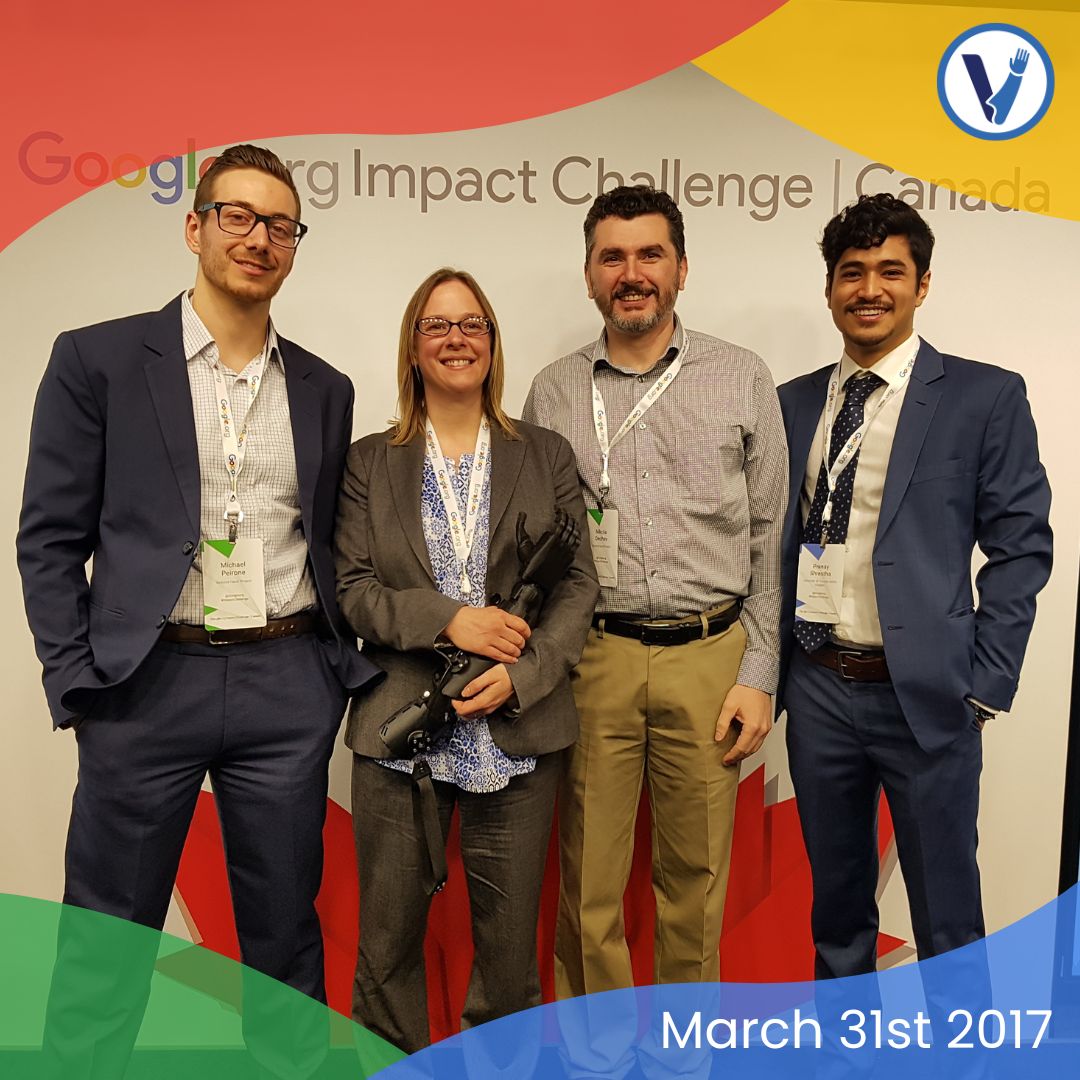 We can't believe its been 7 years since Victoria Hand Project was awarded a Google.org Impact Grant! This led to our expansions to Egypt and Uganda. In 2022, we were fortunate enough to have #google come by our lab, watch their video here: lnkd.in/g6SPzGf4