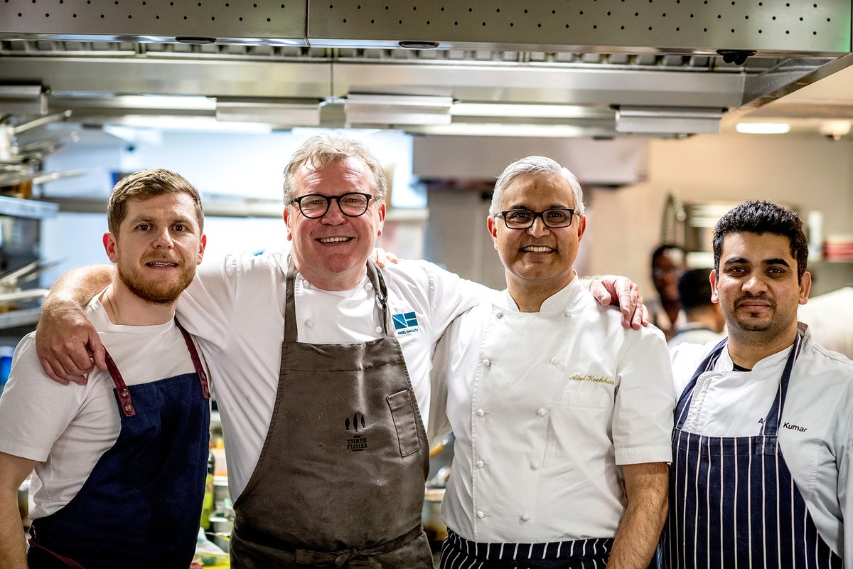 Congratulations to Kirk Haworth on last week’s GBM win 👨‍🍳 It was a pleasure to recently welcome Kirk to Kanishka, where he was part of our extra-special Four Hands dining experience alongside Atul Kochhar and Nigel Haworth 🙌 #michelinstars #indianrestaurant #indianfoodlovers