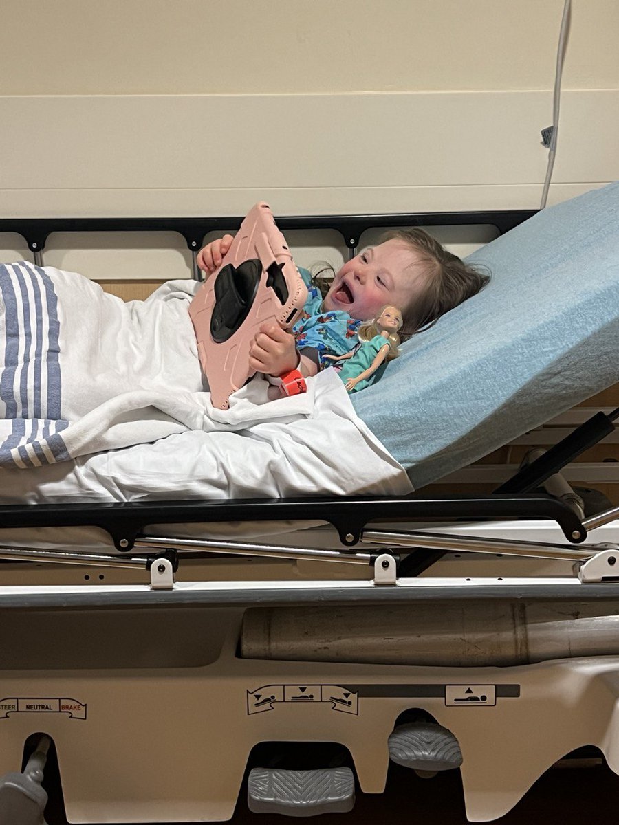 .<a href="/ClaraMcGruff/">Clara McGruff</a> is all set for surgery! Should be headed back in the next 30min

(Tonsils and Adenoids coming out)