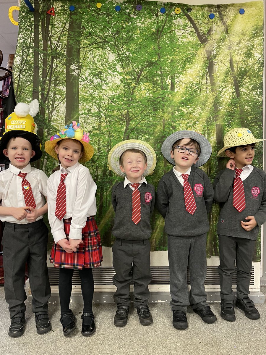 Wow! Look at our amazing bonnets in Reception🐣 Happy Easter 🌼👒