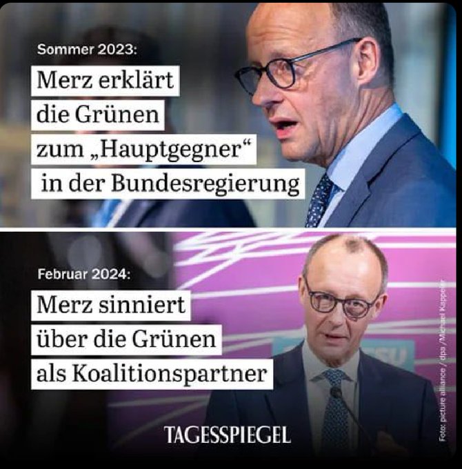 dbcrap1's tweet photo. @MrDavidTreets #Neuwahlen würde derzeit eine #Kopulation von #CDUCSU und #Gruene, falls nötig noch mit der #SPD und der #FDP hervorbringen. #FriedrichMerz vom #Blackrock und #Vanguard als #Canceller, das wird noch schlimmer als die #AmpeldesGrauens #Deutschland wird #Resterampe für die Welt.🎉 https://t.co/vMDOrTcWKG