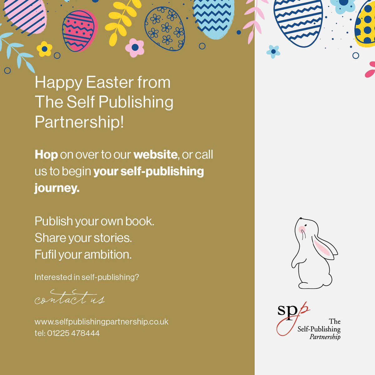 Wishing everybody a Happy Easter from The Self Publishing Partnership. 🐣🐤 #selfpublishing #selfpublished #author #easter2024 #publishing #reading #writing #books #BooksWorthReading