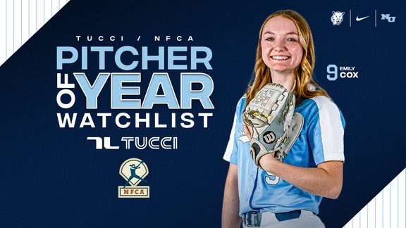 Emily Cox Named To The 2024 Tucci/ NFCA DII Pitcher Of The Year Watchlist For @Northwoodsball ! #RollTimbys🐺 gonorthwood.com/x/8apr6