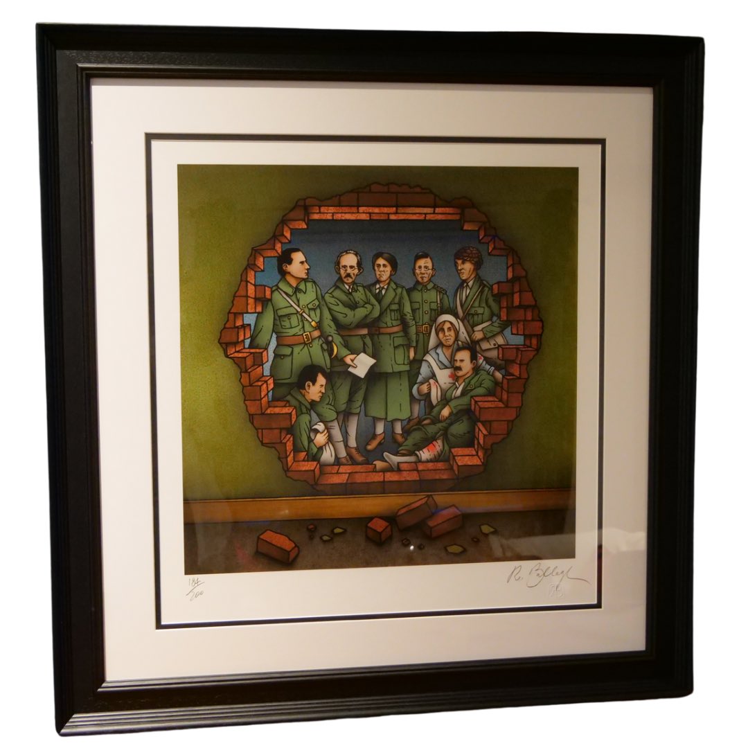 🚨2 days to go - Don’t miss out!! Enter our Easter Raffle now and be in with a chance to win a Limited Edition Robert Ballagh print 🖼️ Remember our history. Build a 1916 Cultural Quarter! Get your ticket⬇️ 🎟️msptshop.myshopify.com 🏆Draw will take place Easter Saturday