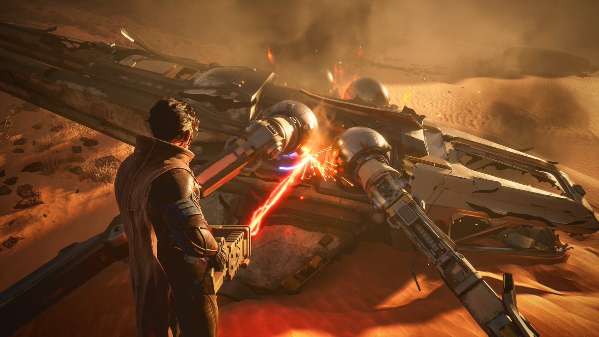 DiscussingFilm's tweet photo. New gameplay shots from the open-world survival MMO game ‘DUNE AWAKENING’

(via: @PokketNinja) https://t.co/aetd0altPP