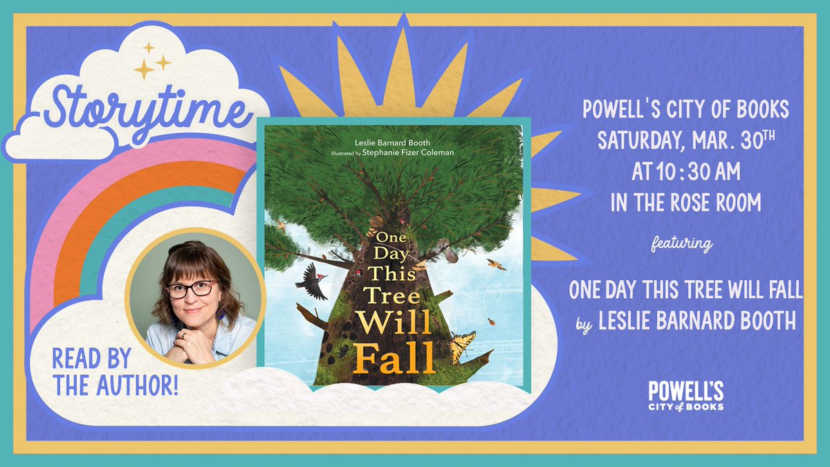 Join me @Powells on Burnside for #storytime this Saturday 3/30 at 10:30am! 🎉 I'll be reading ONE DAY THIS TREE WILL FALL and putting on a puppet show with my tree-shaped puppet theater and troupe of animal puppets! 🐿🦝🦨🦇🦉🐍 More info here: powells.com/book/one-day-t…