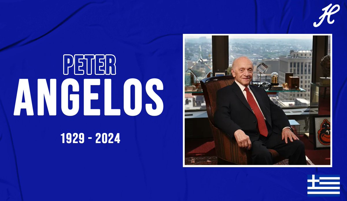 GreekBaseball's tweet image. We are saddened by the passing of Peter Angelos, the former owner of the Baltimore Orioles, the the man who made Greek Baseball a reality before the 2004 Athens Olympic Games.

Our thoughts are with Angelos family.