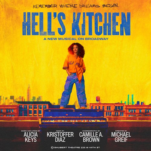 Happy first preview, @HellsKitchenBwy! Inspired by her own New York experience, this new musical was created by and features new original songs and iconic anthems from @aliciakeys. Learn more: broadway.org/shows/details/…