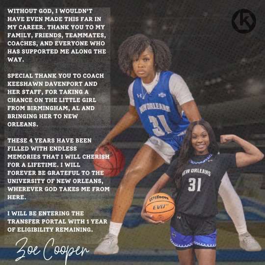 zojohnnelle's tweet photo. thank you for everything UNO ! I will be entering the portal as a Grad transfer  💙 https://t.co/OsE0GmBNFR
