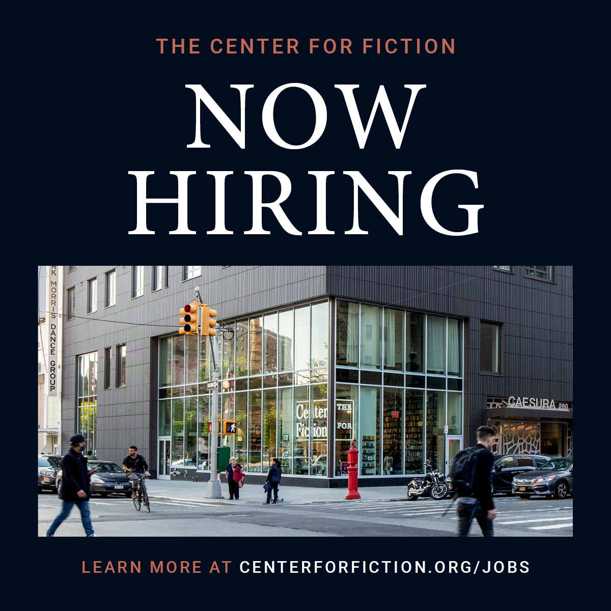 Are you looking to get your start in nonprofits? We're hiring an entry-level Development Assistant! Support the Director of Development in raising essential funds to help run The Center for Fiction’s programs. Learn more about the position here: centerforfiction.org/jobs