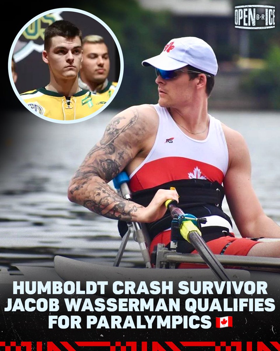 Six years after being paralyzed in the Humboldt bus crash, Jacob Wasserman has qualified for the 2024 Paralympics in rowing (h/t @DailyFaceoff)