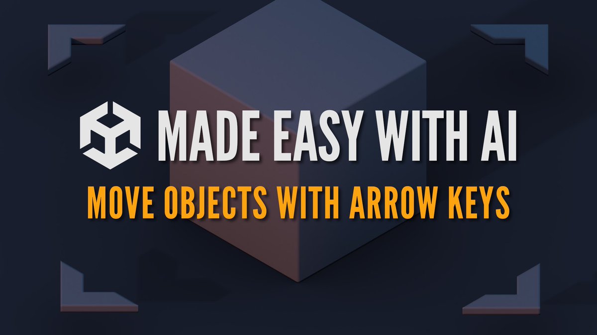 has_studio's tweet image. 🎉 Excited to announce my first Unity tutorial: “Unity Made Easy With AI - Move Objects With Arrow Keys”! Learn how AI can assist in game development, interaction design, and more. Check it out! youtu.be/LJVIZQUuuV8?si… #unitytutorial #gamedev #ai