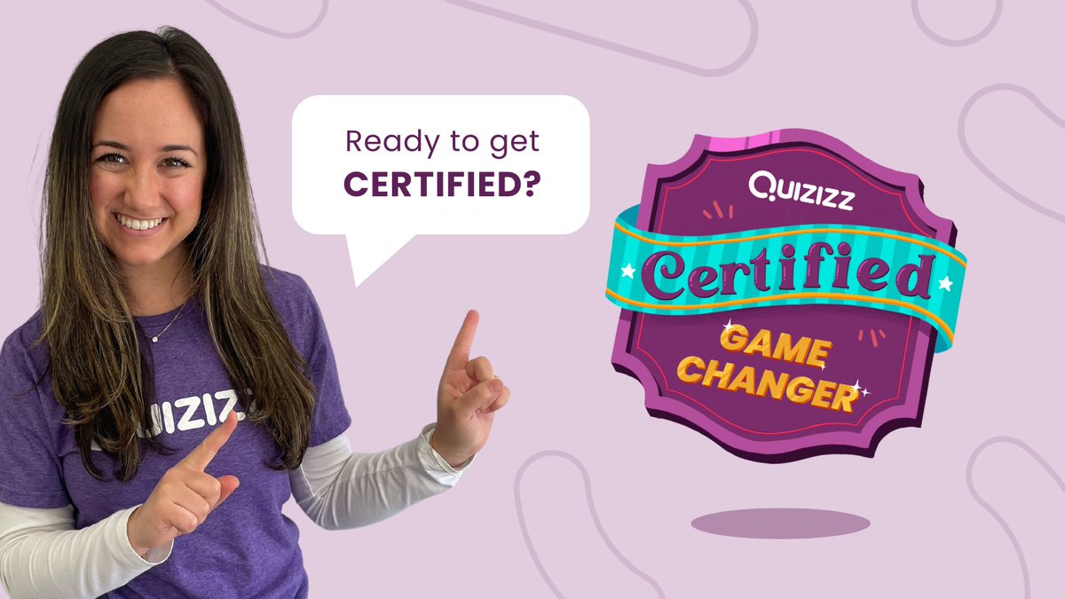 I just completed the @Quizizz Game Changer Certification! I had no idea that I could ________ using Quizizz!  🎉 💜   quizizz.com/home/gamechang… #edtech #youcanwithquizizz @AlanaColabella