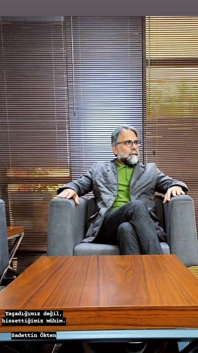 Yaşadığımız değil, hissettiğimiz mühim.

Sadettin Ökten