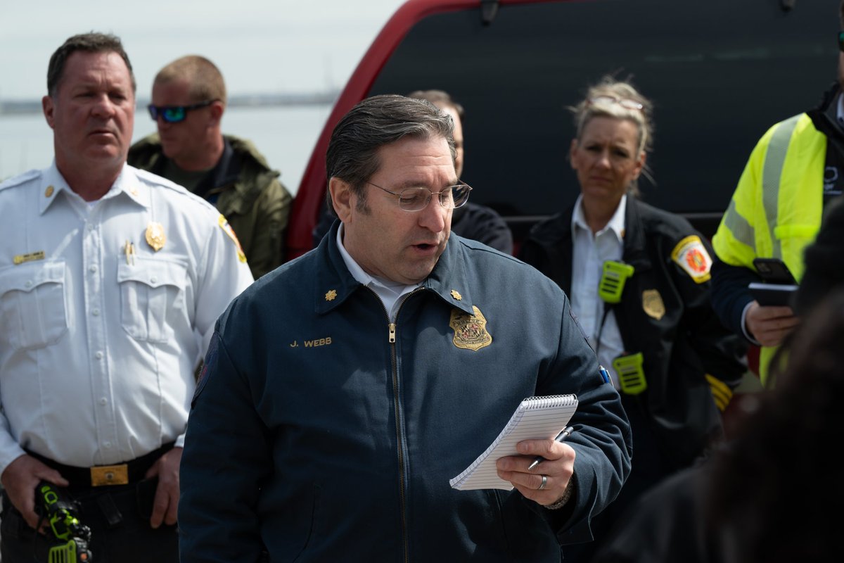 (1/2) A massive thank you to all of our first responders, elected officials, and support staff who mobilized immediately following the Francis Scott Key Bridge collapse.