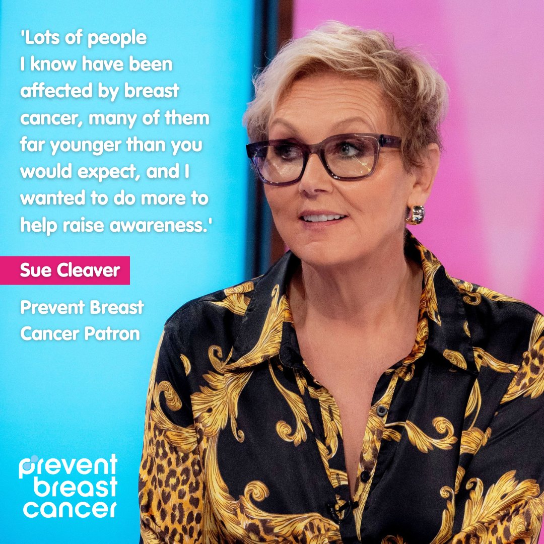 Struck by just how many women she personally knows who have experienced breast cancer, actress @Sue_Cleaver has joined Prevent Breast Cancer as a patron to help raise awareness. Read our full interview with Sue 👉 loom.ly/4JvEa1E