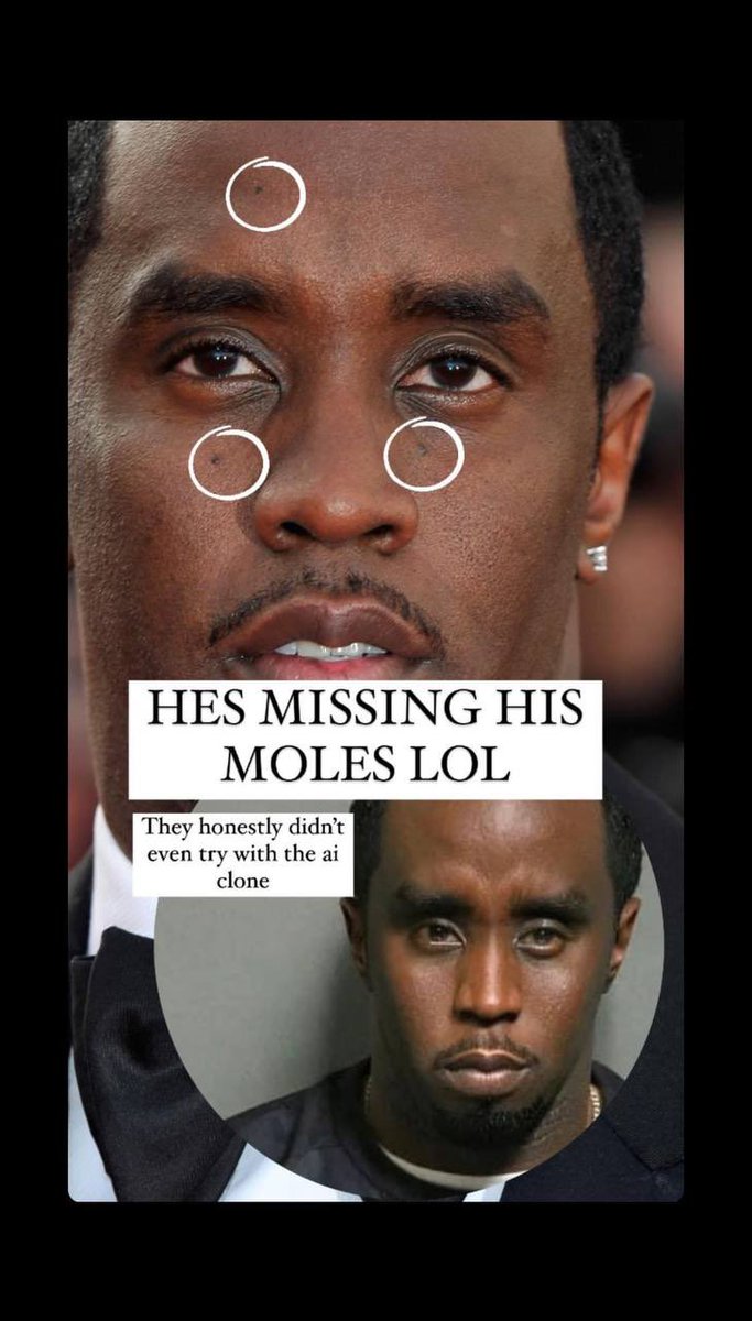 Why Diddy looking like a Klingon these days 👽

Moles just dont disappear 👀

Enjoy the show my dudes 😎🍿