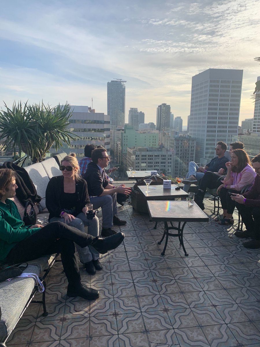 Big thanks to our partners and industry friends for showing up and sharing great vibes at our rooftop happy hour yesterday. Catch us on site today at Podcast Movement Evolutions, or connect with us any time if you want to talk #podcast #advertising: hubs.ly/Q02r539_0