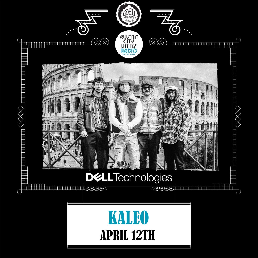 KALEO (@officialkaleo) will join us in our Dell Music Lounge on Friday, April 12th for an exclusive set & interview. Want to join us for the show? 🎤 Register on our site to win! Lunches by @NORTHSIDERckRse & 21+ enjoy @OdellBrewing. 🍻 REGISTER: acl-radio.com/dellmusicloung…