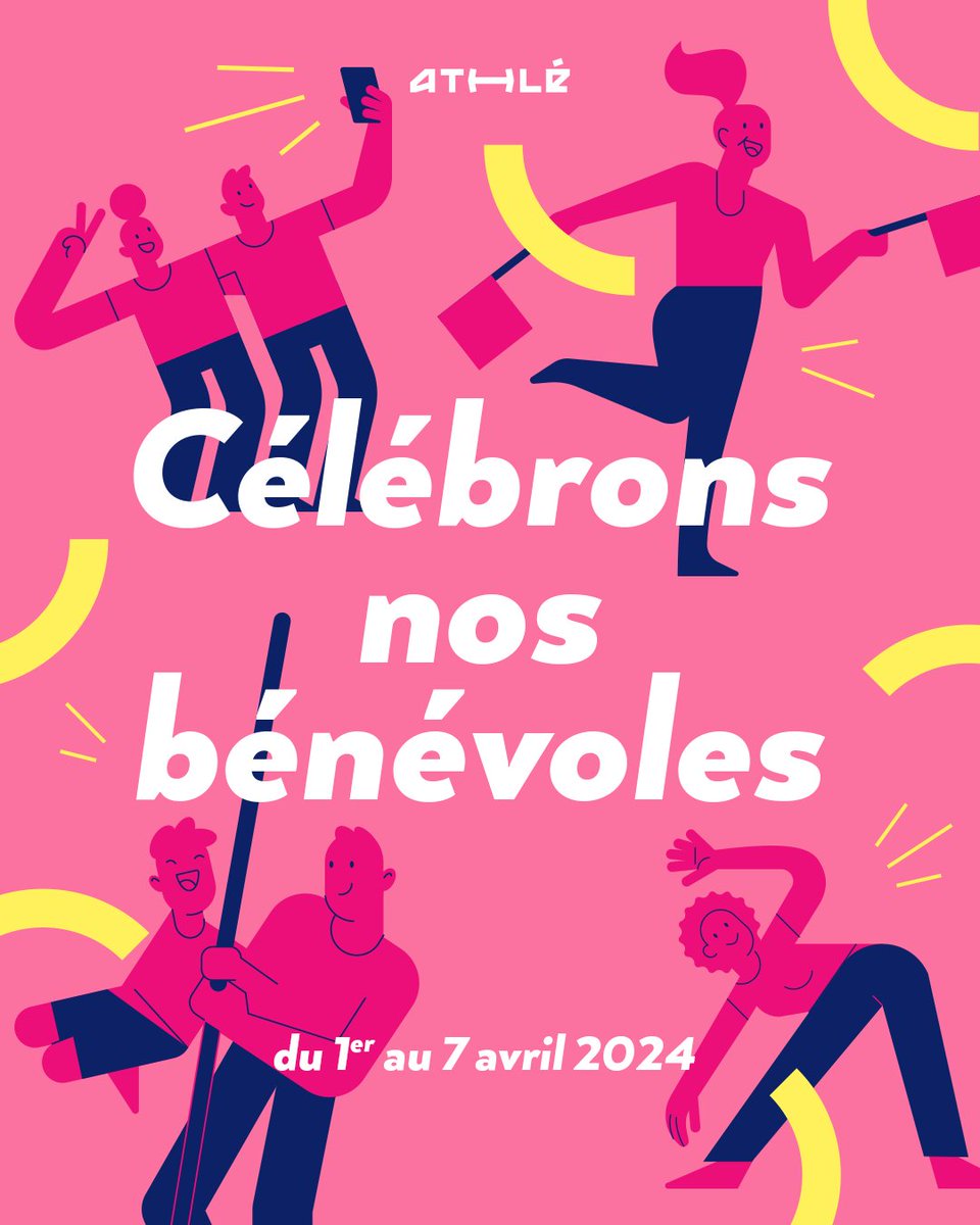 👏 Célébrons nos #BénévolesAthlé !

🤗 Inversez les habitudes en organisant une opération pour vos bénévoles 𝗱𝘂 𝟭𝗲𝗿 𝗮𝘂 𝟳 𝗮𝘃𝗿𝗶𝗹, dans le cadre de la Semaine Olympique et Paralympique.

👉 athle.fr/asp.net/main.n…