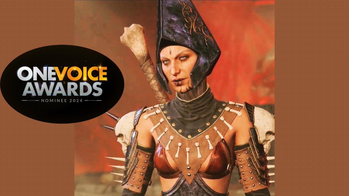 I’m so flipping pleased to be nominated for Best Gaming Performance at the One Voice Awards this year 😊🎮💫 Kressa Bonedaughter, whilst a shocker, is clearly good for some things… ❤️Thanks to @DamnGoodVoices @AdrianT27 @PitStopTweets #ova24 #BaldursGate3 @larianstudios