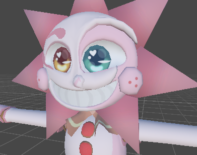 🩷Done with another re-texture, gonna hopefully get this uploaded at some point today as well! :] Using the Fwuitcuppy model again for her. This texture is made for @Fablekitty to use. #vrchat #fnafvr #vrfnaf #sundropfnaf #moondropfnaf #daycareattendant