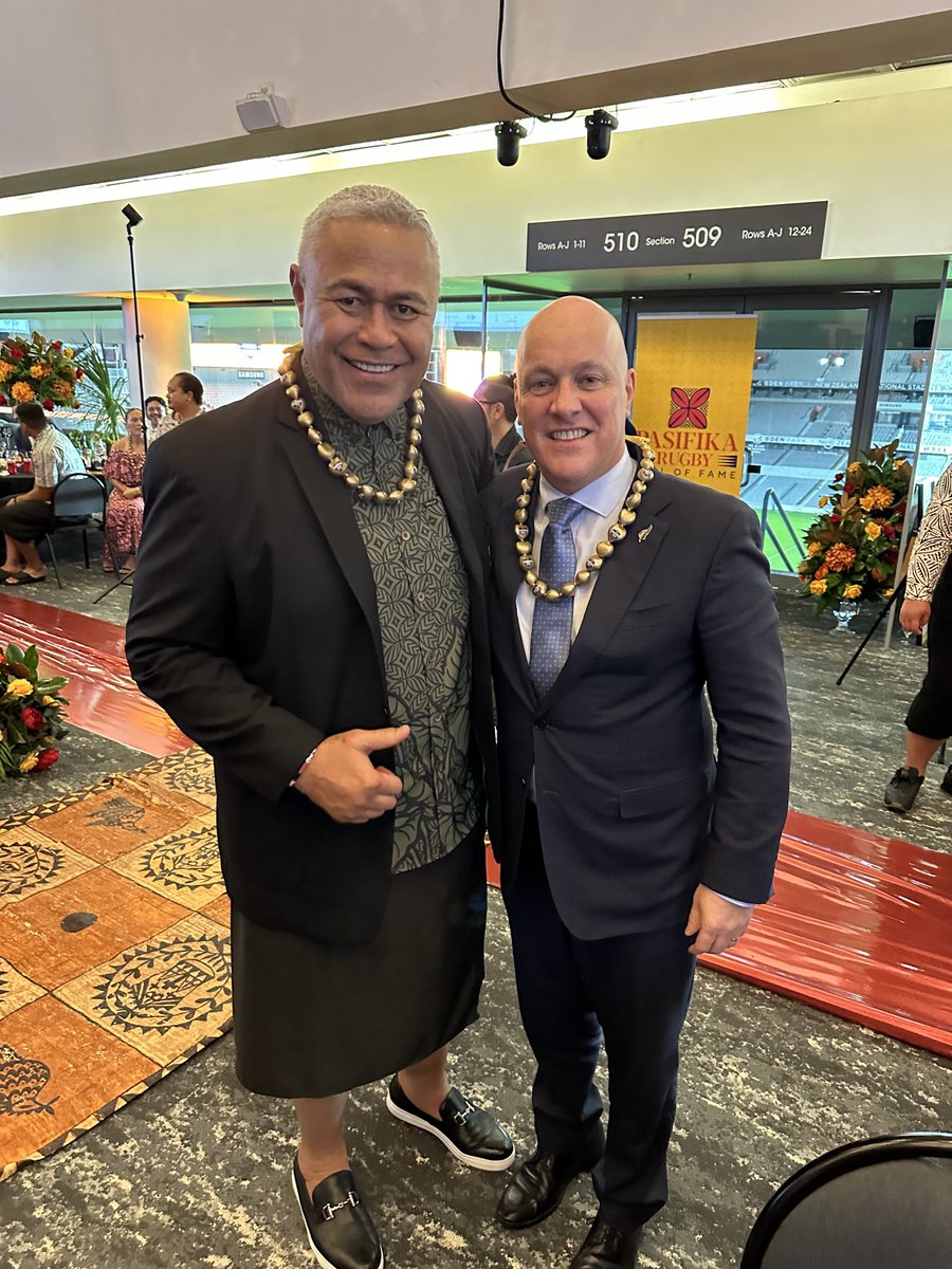 Great Talking With New Zealand Prime Minister Christopher Luxon. Thank You On Your Support Of The ⁦@pasifikaHOF⁩