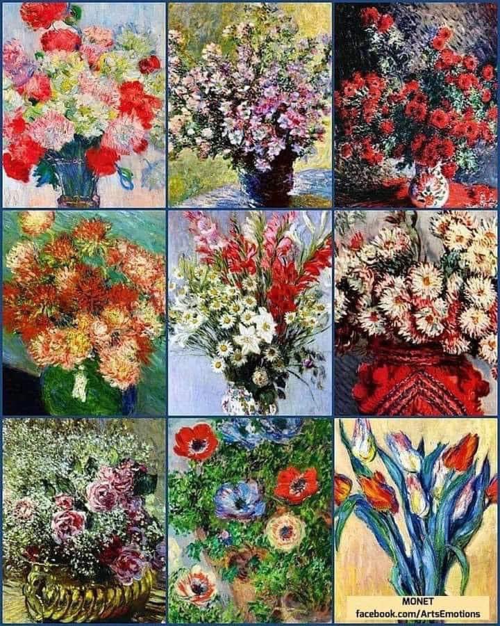 Las flores de Claude Monet (1840-1917).