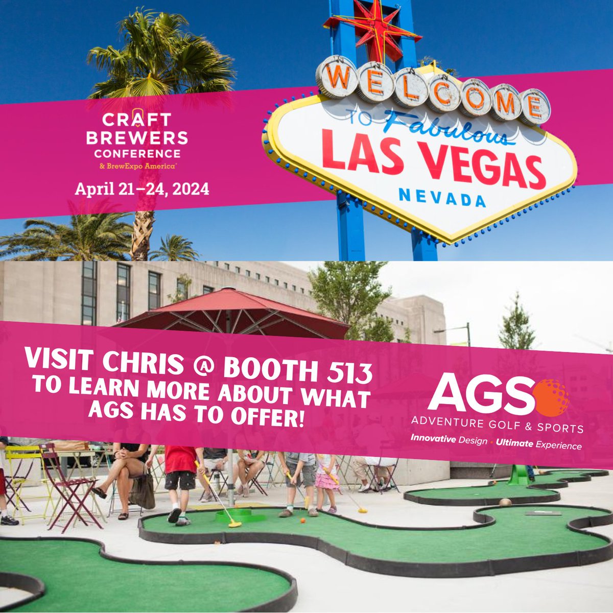 Join account executive, Chris Behler, in Las Vegas, Nevada from April 21-24 at the Craft Brewers Conference to discover why your business needs miniature golf! 🍻
#CBC24