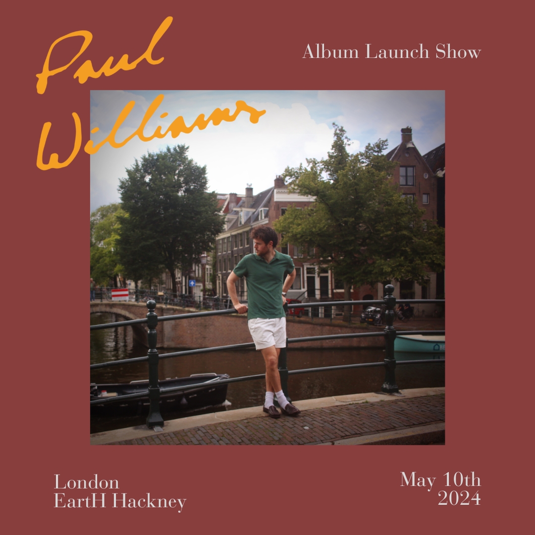 Just announced! @PaulWilliams_12 launches his brand new album with a one-night-only show at @EartHackney on May 10. Album title to be announced. Artwork to be revealed. ⏰ Pre-Sale: 9am, 29 Mar 🎟️ General Sale: 12pm, 29 Mar Sign up for pre-sale access: berksnest.com/paul