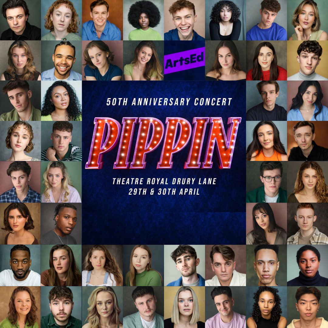 The 50th Anniversary concert production of #Pippin at @TheatreRoyalDL will feature 47 of @ArtsEdLondon’s 3rd year BA Musical Theatre students, directed by @JonathanOBoyle ArtsEd’s School of Musical Theatre Director, and starring ArtsEd’s Alumni @jacyarrow & @ZiziStrallen 🎪✨