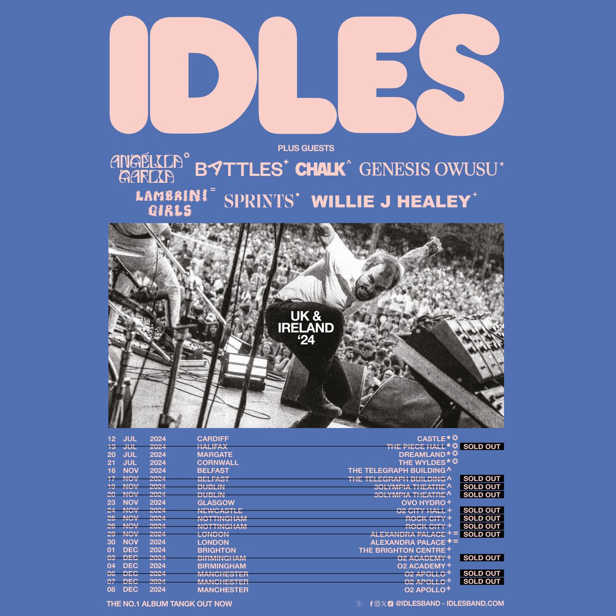 Yesss!! @WJHealey on tour with @idlesband this year!! ❤️❤️❤️