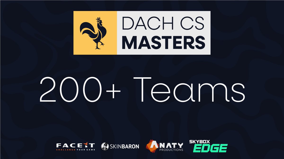 Über 200 Teams werden in der ersten Saison der DACH CS Masters an den Start gehen 🔥