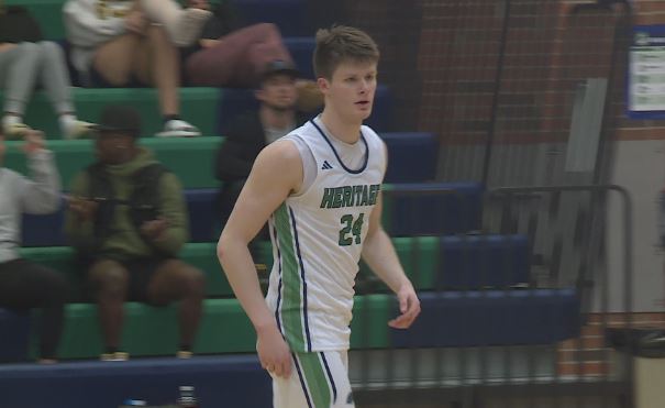 Congrats to Heritage's Tyler Ode on being named to the Division 1 AP All-State First Team. The Mr. Basketball finalist averaged 22ppg and 9rpg, leading the Hawks to their first-ever district title and only second @svlsports championship in program history.