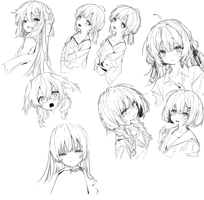 試描きしながら自作ブラシ調整してた 