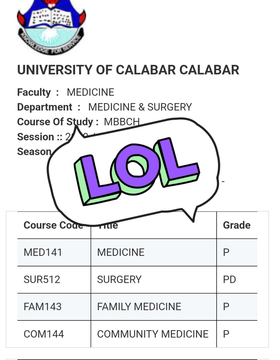 My final results came out today, and I passed all my courses 🤲.  

After 8 gruelling years, I'm leaving this place with distinctions in:

Haematology 
Microbiology
Haematology 
Histopathology &
Surgery

Thank you, Lord.