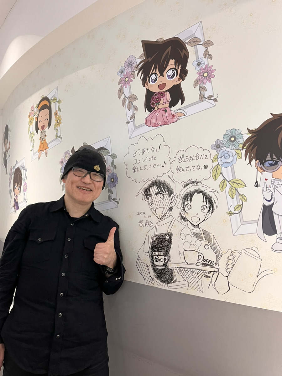 青山剛昌先生が大阪梅田会場にご来店くださいました！ 本日のオープン