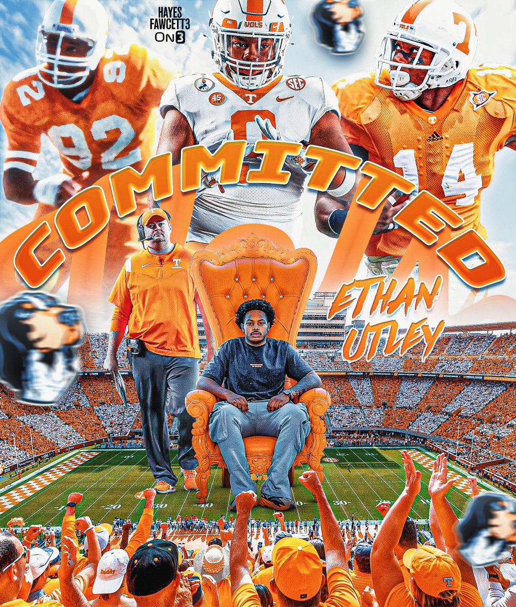 BREAKING: Four-Star DL Ethan Utley has Committed to Tennessee, he tells me for @on3recruits The 6’4 265 DL from Nashville, TN chose the Volunteers over Texas and Michigan “I’m coming to be legendary on Rocky Top GBO” on3.com/db/ethan-utley…