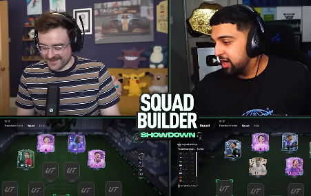 SkyBlue_Am's tweet image. A short story of tech support wit @ThisIsFG_ on the latest Squad Builder Showdown with @AJ3 #FC24