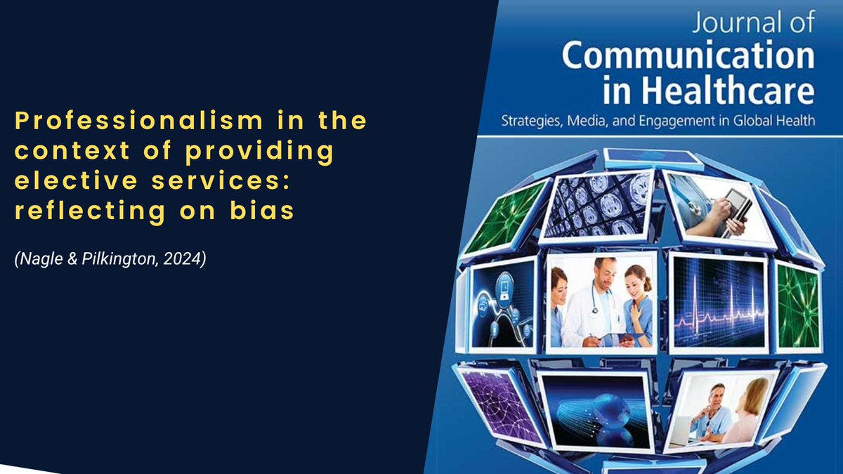 Read the new comment published in @JCIHonline: Professionalism in the context of providing elective services: reflecting on bias Read more: tandfonline.com/doi/full/10.10… #HealthCommunication