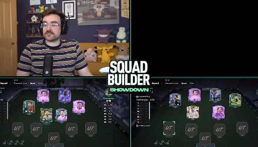 SkyBlue_Am's tweet image. A short story of tech support wit @ThisIsFG_ on the latest Squad Builder Showdown with @AJ3 #FC24