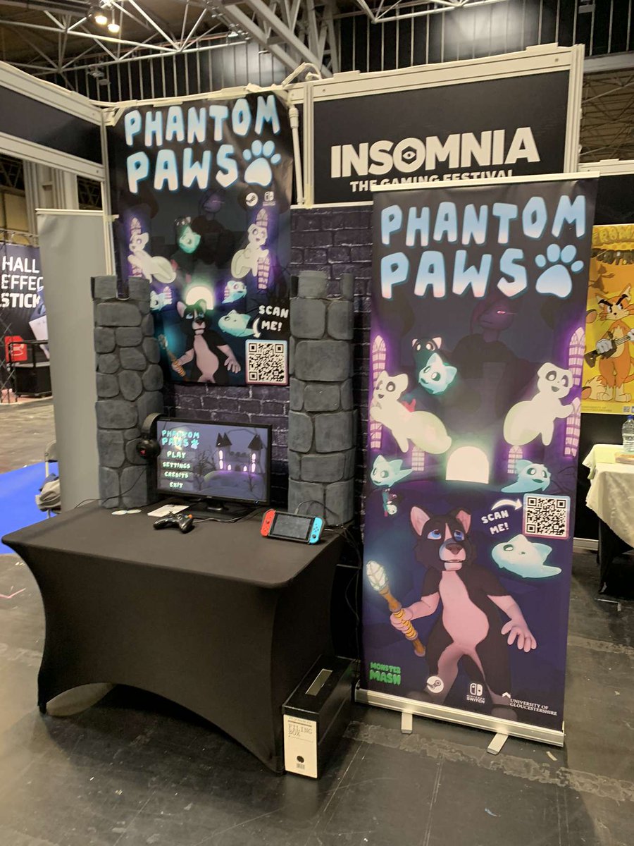 MLDanny1's tweet image. Come play Phantom Paws at @IGFestUK in the indieverse section! There's a cat-astrophe that can only be resolved by a dog with a blasting wand 🐕🪄🙀 #i72