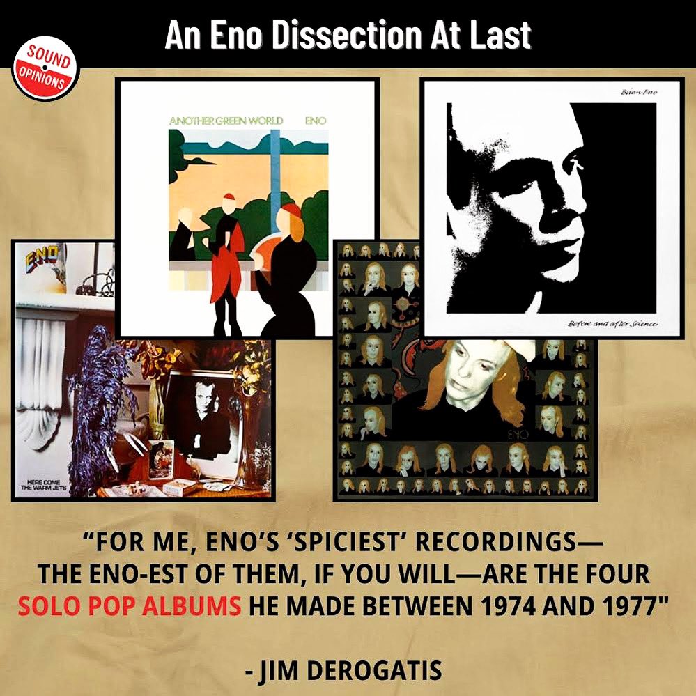 For all that Jim has dropped the name 'Brian Eno” on the show over the years, our producers and Patreon supporters recently pointed out that the guys have never done a classic-album dissection of one of @brianeno’s recordings. Read more: bit.ly/4cKn1AK