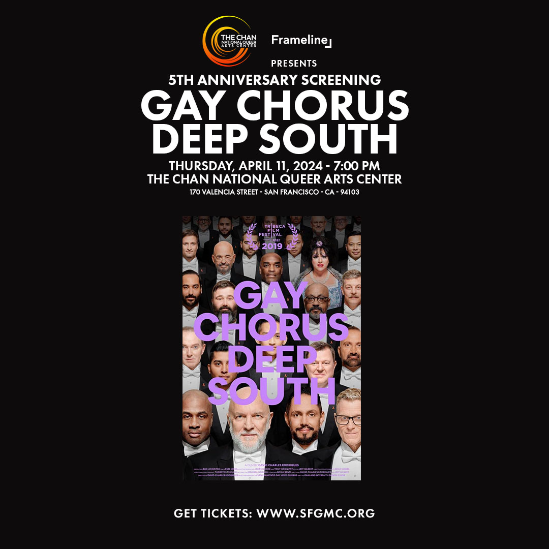 GAY CHORUS DEEP SOUTH brought down the house at FL43 & we're proud to be a part of the 5th anniversary screening 🎤😲🌈🎶 Experience this award-winning film again with us & @sfgmc on 4/11! Tickets are pay what you can: bit.ly/gaychorustix