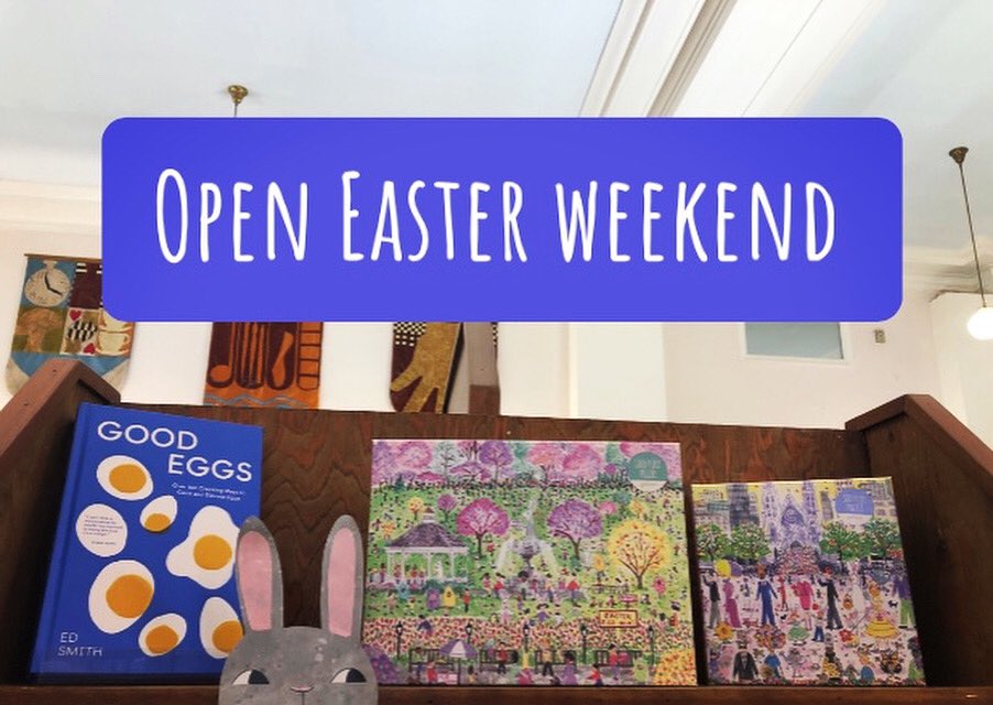 Hoppy Easter! We’re open all weekend long. 🐰🥕📚

Friday, March 29 - 10:00-5:00
Saturday, March 30 to Monday, April 1 - 9:30-6:00

#yyj