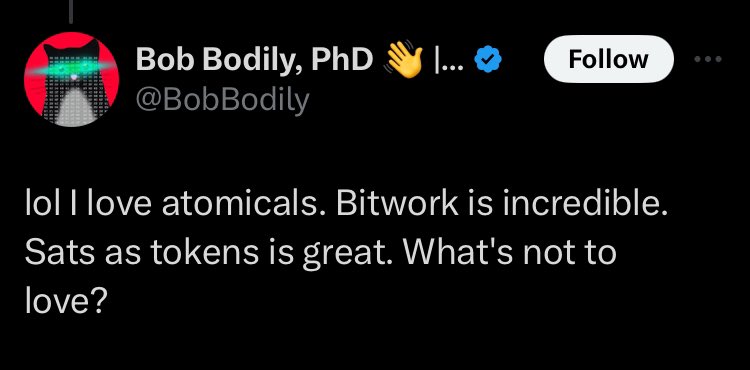 Couldn’t agree more, Bitwork Bobby 👍