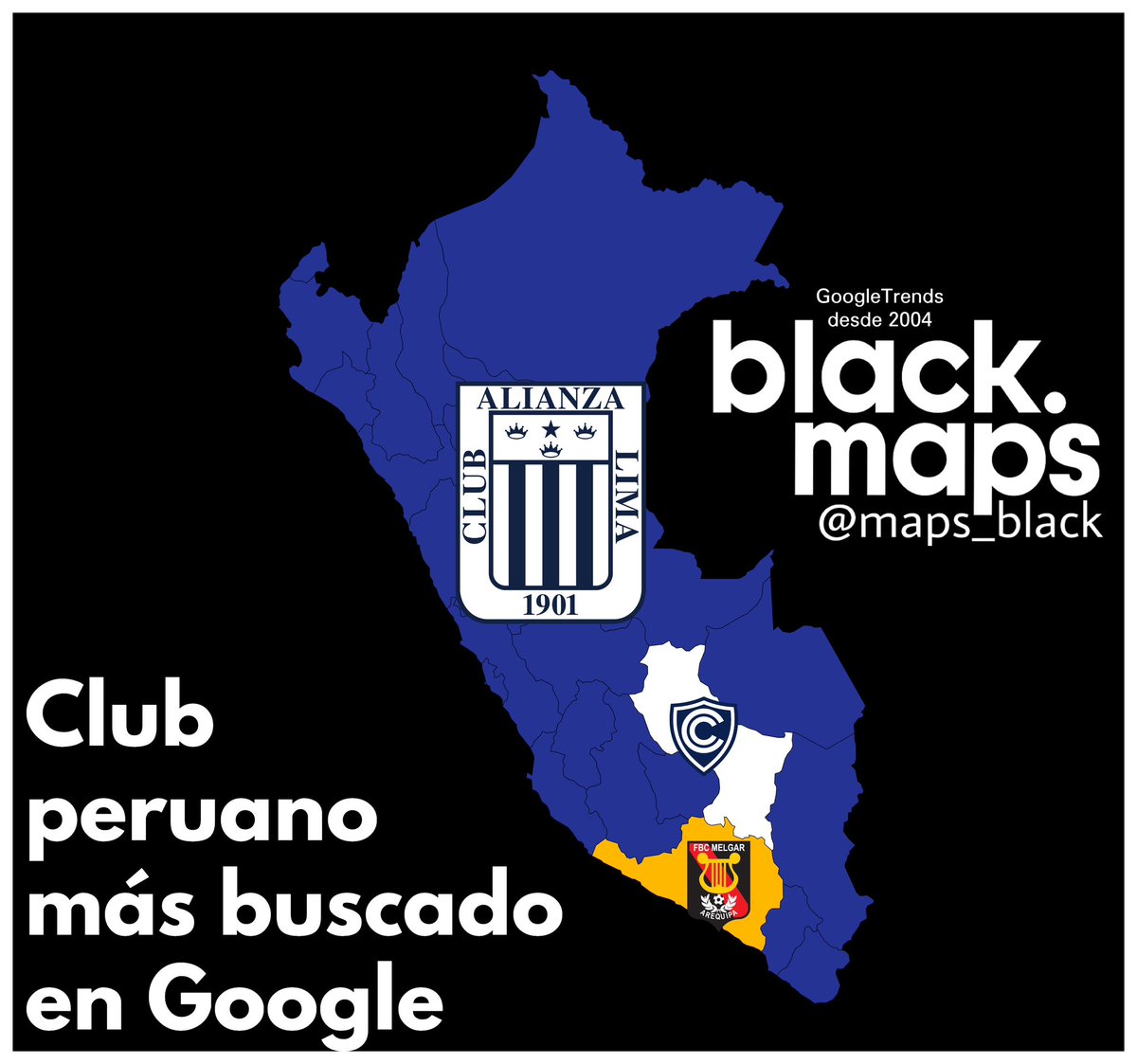 Club peruano más buscado en Google por departamento 🇵🇪