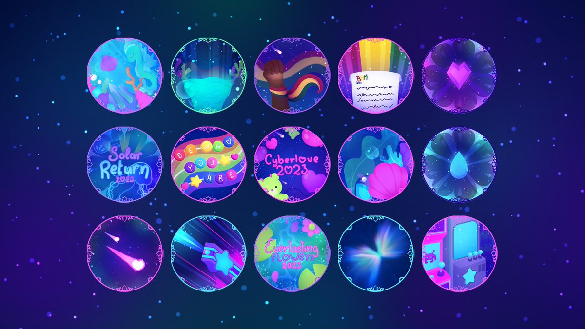 ⭐️| Astro Reworked Badges! Loved working on each of these badges. Two days full of work thinking about every badge to be my own design and creation Now its time for you astrals to get some of these ~ Some of these are not obtainable ☄️ | #AstroRenaissance