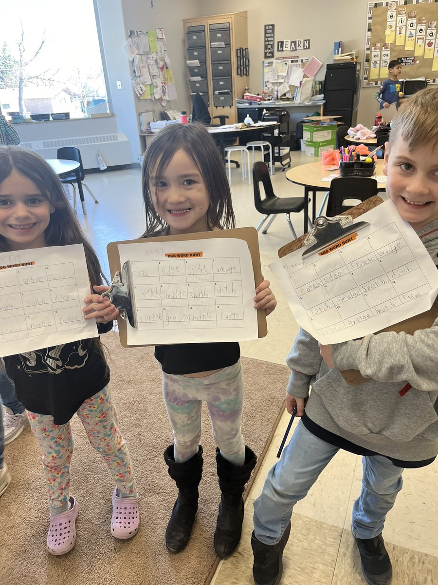 Mrs. O’Rourke (@carolorourke17) on Twitter photo Egg hunt UFLI style! Students searched for eggs throughout the classroom that contained words from UFLI Roll and Reads. I had two sets of eggs/words to differentiate for my learners. <a href="/UFLiteracy/">UF Literacy Institute</a> @MelindaHinch <a href="/LindsaySkene/">Lindsay Skene</a> <a href="/WestgateWolves/">West Gate Wolves</a> <a href="/ClaraHowitt/">Dr. Clara Howitt</a> Egg hunt UFLI style! Students searched for eggs throughout the classroom that contained words from UFLI Roll and Reads. I had two sets of eggs/words to differentiate for my learners. <a href="/UFLiteracy/">UF Literacy Institute</a> @MelindaHinch <a href="/LindsaySkene/">Lindsay Skene</a> <a href="/WestgateWolves/">West Gate Wolves</a> <a href="/ClaraHowitt/">Dr. Clara Howitt</a>